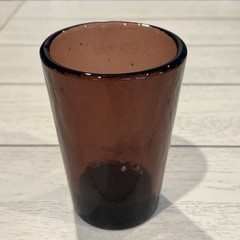 Fire and & Light Plum | Purple Recycled Glass 12 oz Tumbler 4.75 Inches