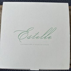 6 Estelle Signed, Hand-blown Stemless Wine Glasses. Mint &Blushed Color With Box