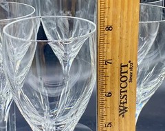 Lenox Crystal 7 7/8” Tall Glass Wine USA Firelight Clear Set 3 Stemware