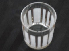 C-752B Set of 4 Culver Old Fashioned Low Ball Glasses 22kt Gold Trim