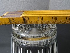 Vintage Atomic Glass Ice Bucket MCM Barware Black/White 1950’s