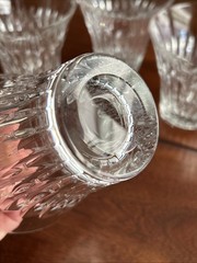 4 Godinger Crystal Knightsbridge Rocks Double Old Fashioned Flared Glasses 10oz
