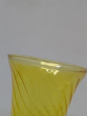 2 VTG Murano Venetian Cordial Glasses Salviati Hand Blown Art Glass Yellow Red