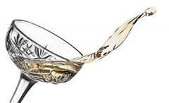 Godinger Champagne Coupe Barware Glasses – Set of 4, Dublin Crystal