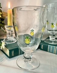Pineapple Welcome Glasses by Artland Hand Crafted Water / Ice Tea Glasses – 5 *