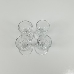 Vintage 4 Libbey Liqueur Cordial Shot Glasses.
