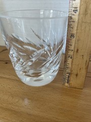 VTG Lalique Crystal Artois Whisky Tumbler Cocktail Glass Clear France 3.75”Read*