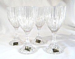 Mikasa Park Lane Crystal Wine Glasses, Set Of 4, SN101/003, New, Open Box