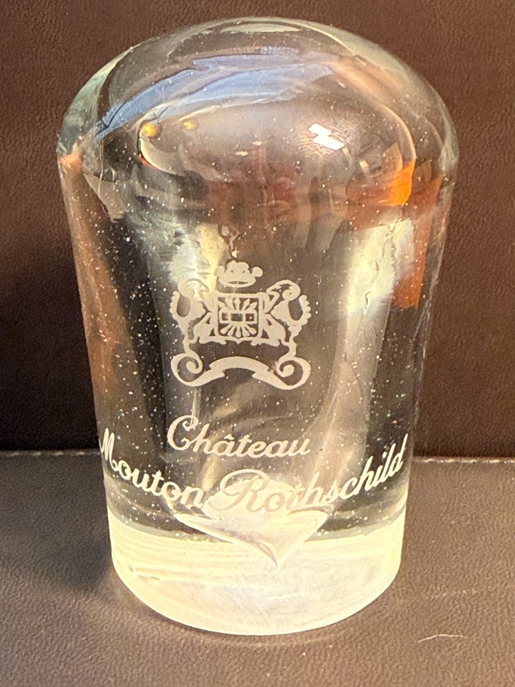 Chateau Mouton Rothschild crystal barrel plug