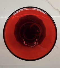 Mosser Glass Arlington Iced Tea Goblet – Ruby Red – Cadmium Glow