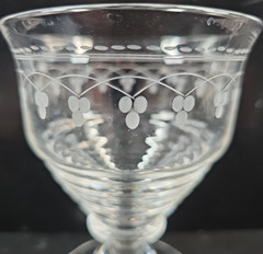 31 Pc Stuart Crystal Dash Dot Stemware Lot Depression Clear Cut England Antique
