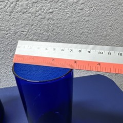VTG 1970’s Libbey Cobalt Blue Drinking Glass/Tumbler 16 oz 6.25″ Tall Set of 2