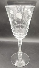 Libbey Rock Sharpe 3005-16 Crystal Water Goblet -7 7/8″ Tall