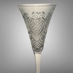 Waterford Crystal Celebration Champagne Toasting Flutes Love Hearts 10.25″ Pair
