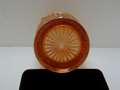 Antique Dugan Marigold Carnival Maple Leaf 8 oz Tumbler Glass