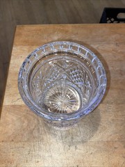 Leaded Crystal Biscuit Barrel Jar Without Lid