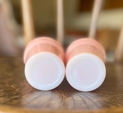 5 Vintage Pastel Pink Hazel Atlas Moderntone Tumblers *Pls read full description