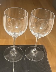 Pair Of Stephanie by MIKASA Optic Wine Glasses 7 1/8in