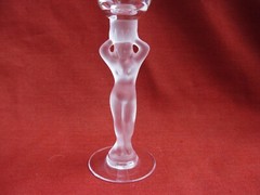 BAYEL,FRENCH LIQUOR CRYSTAL GLASSES,NUDE WOMAN,SET OF 5, 20th CENTURY.