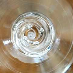 3 Three Stuart Crystal Art Glass Stems in the Ariel Twist Pattern