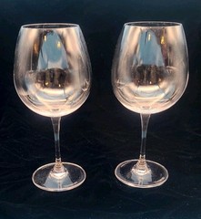 Set Of 2 ROBERT MONDAVI by Waterford Crystal Burgundy Wine Glass Goblet