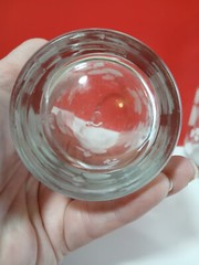 VTG Libbey White Stencil Summer Fruit Panorama Tall Tumblers 6in