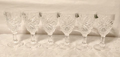 Set of 6 Open Box Shannon Dublin Clear Crystal 3oz Cordial Glasses by Godinger