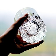 Hand Cut Glass Bohemian Style Crystal Whiskey Glasses 260ml/8oz-Luxury mens gift