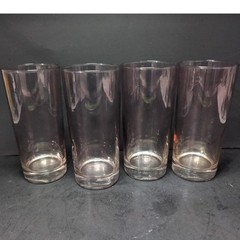 Libbey Ombre Blush Pink Tumblers, Set of 4, Vintage Glassware, Drinking Glasses
