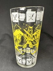 Vintage Hazel Atlas Pirate Glass Sword Fighting Nautical Tumbler 5.75”
