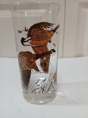 New Vtg Set Of 4 Libbey Canadian Geese In Flight High Ball Glass 12 Oz