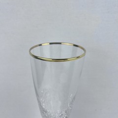 Noble Excellence Sparkle Shine Set of 4 Champagne/Wine Flutes Drink Glass 7.5 Oz