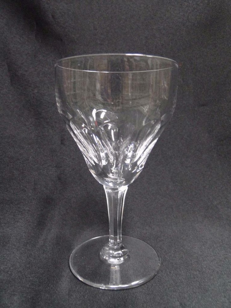 Val St. Lambert Riviera, 9 Cut Thumbprints: Port Wine (s), 5 3/8″ Tall