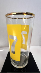 Vtg Bartlett Collins Drink by Numbers Glassware 8 Tumblers, Pitcher, Ice Bucket
