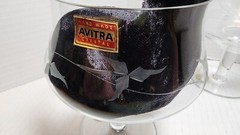Vintage Avitra Crystal Shrimp Cocktail Set of 2 Chillers Caviar 1960’s Rare