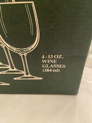 Vintage Set of 4 PORTMEIRION Botanic 13 oz Wine Glasses Original Box