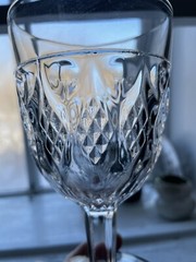EAPG Doyle & Co. Flint Glass Goblet Pattern No. 33 Thumbprint And Diamond