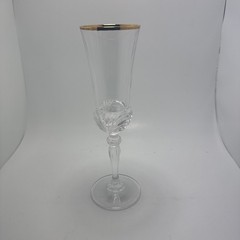 Royal Crystal Rock Aurea Gold Champagne Flute, Italy