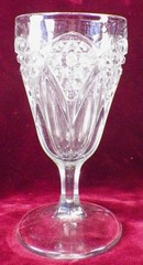Imperial Tulip & Cane Goblet #9 Pecorah Malvern Clear Glass EAPG 1904 #22