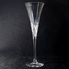 LENOX FIRELIGHT CHAMPAGNE TOASTING FLUTE, Cut Lead Crystal, 11 1/8″, 8 oz, USA