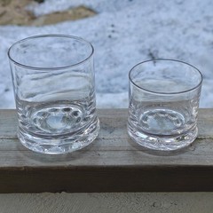 Timo Sarpaneva Iittala whiskey, cocktail & shot glass «String of Pearls» 1960s