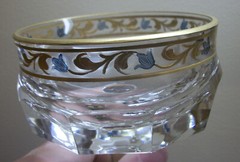 Bohemian Moser Baccarat Style Vintage High Quality PAIR Crystal Sherbets Bonbons