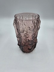8 HTF Anchor Hocking TAHITI AMETHYST PURPLE Tumblers juice glass Imperial Bamboo