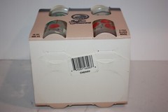 Cherry Glass Tumblers 16 OZ. Set Of 4 NEW IN BOX