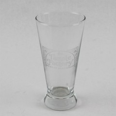 Libbey Pilsner Beer Glass Branded The Tamale Factory Clear
