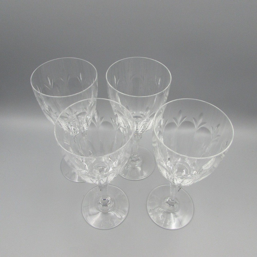 Gorham Crystal Stemware ROYAL DEVON Water Goblets – Set of Four