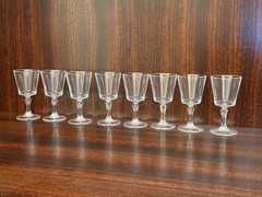 8 Beauties Of CRISTAL D ARQUES DURAND CHANTILLY PLAIN Cordial Glasses