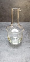 Vintage Etched Carafe with Butterflies and Flowers