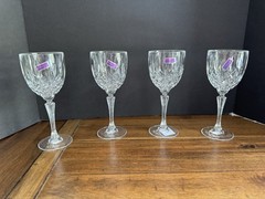 Marquis by Waterford Markham Crystalline Wine Glasses Set of 4 New Boxed
