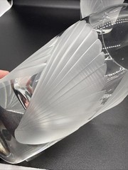 LENOX FAN LIGHT HIGHBALL GLASS, Cut & Frosted Lead Crystal 5 1/8″ Set Of 3